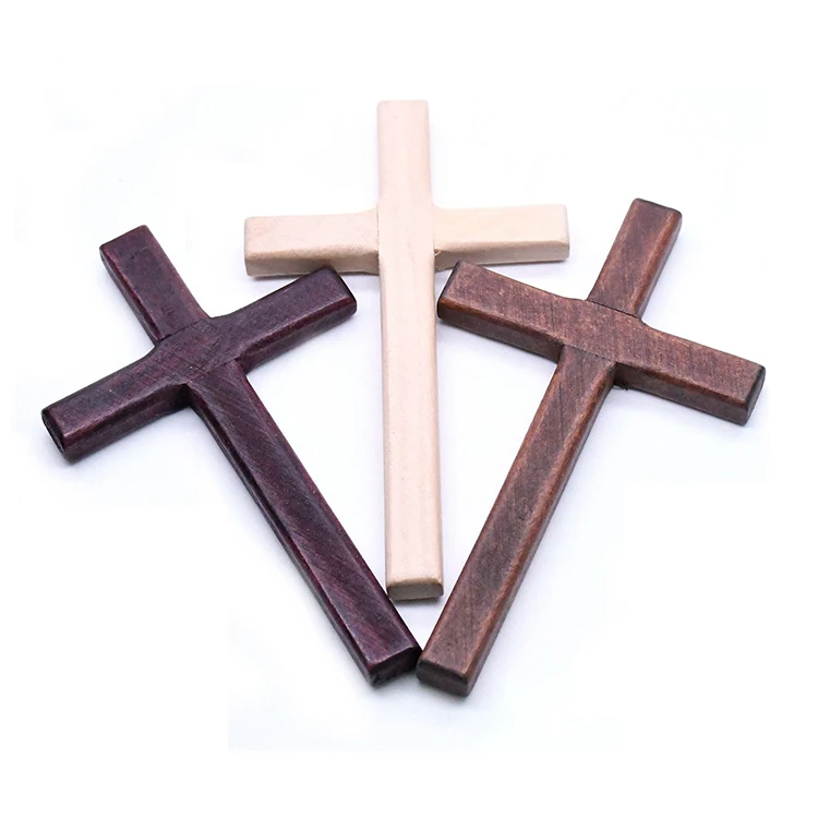 12*7 cm Pure Handmade Wooden Cross Prayer Hand Holding the cross Religious Cross Decoration  Crucifix