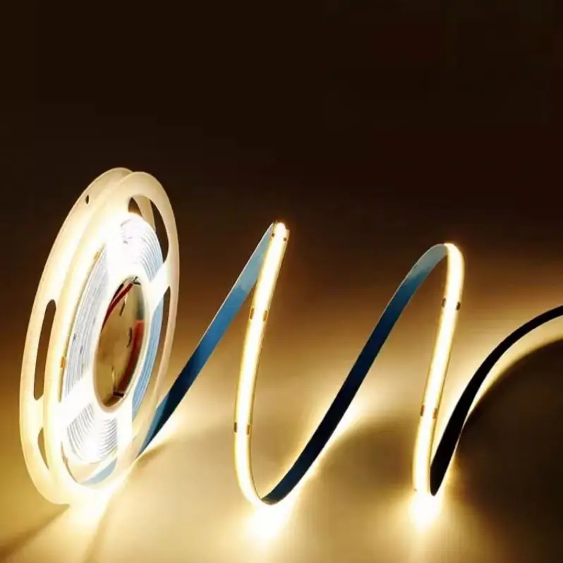 P5000 528Eds R95 High Brightness Cob 10Mm Wide Led Light Strip Usb Switch Dimmable 24V 2700K Coxotech
