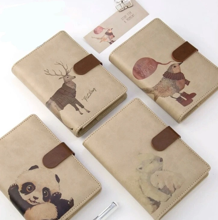Wholesale Stationery Note Books A6 Cute Binder Diary Mini Notebook Luxury Notebook For Office/School Supply