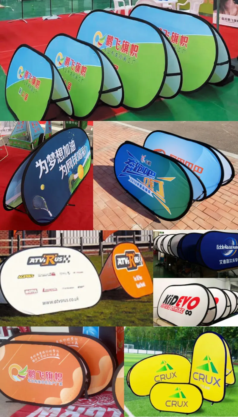 Portable A frame Pop up Horizontal Banner marketing display stand for Outdoor Events and Exhibition