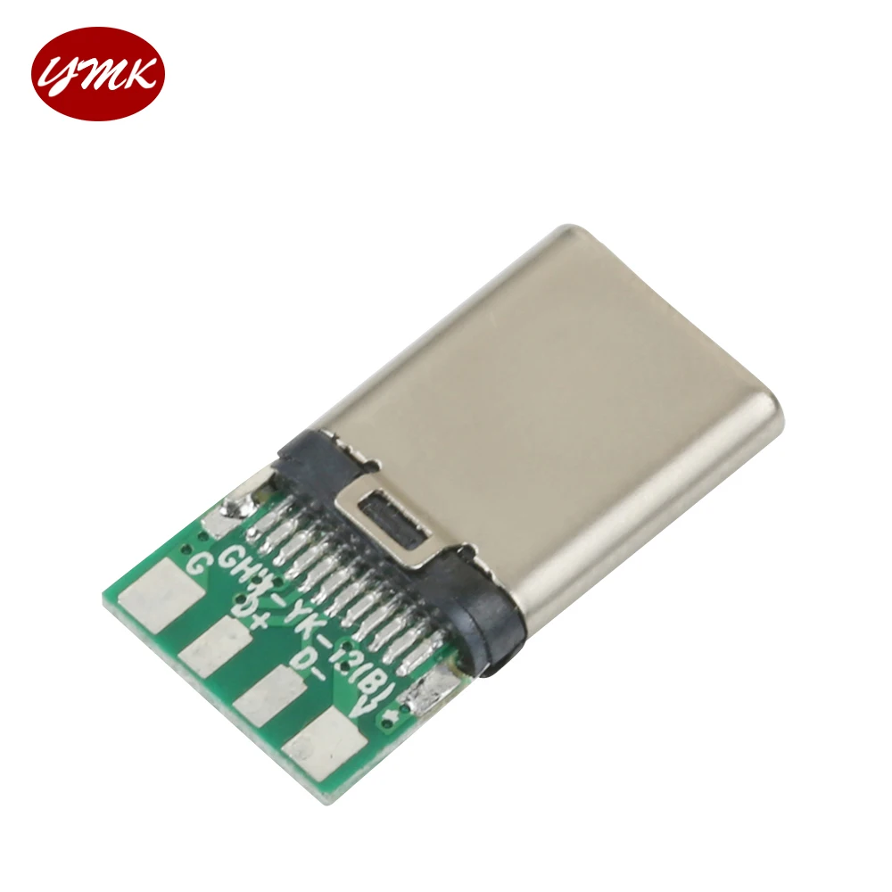 
Type C Male Plug Socket Connector USB 3.0 Adapter WITH PCB CONNECTOR 