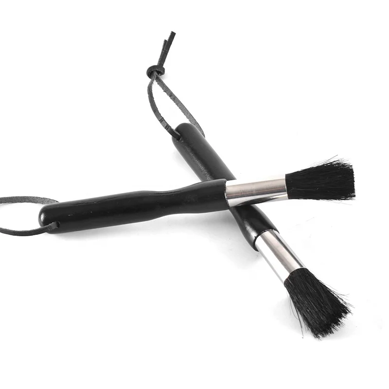 Barista Long Handle Coffee Grinder Powder Cleaning Brush Coffee Machine Brush Wood Handle Pig Bristle Dusting Espresso Brush
