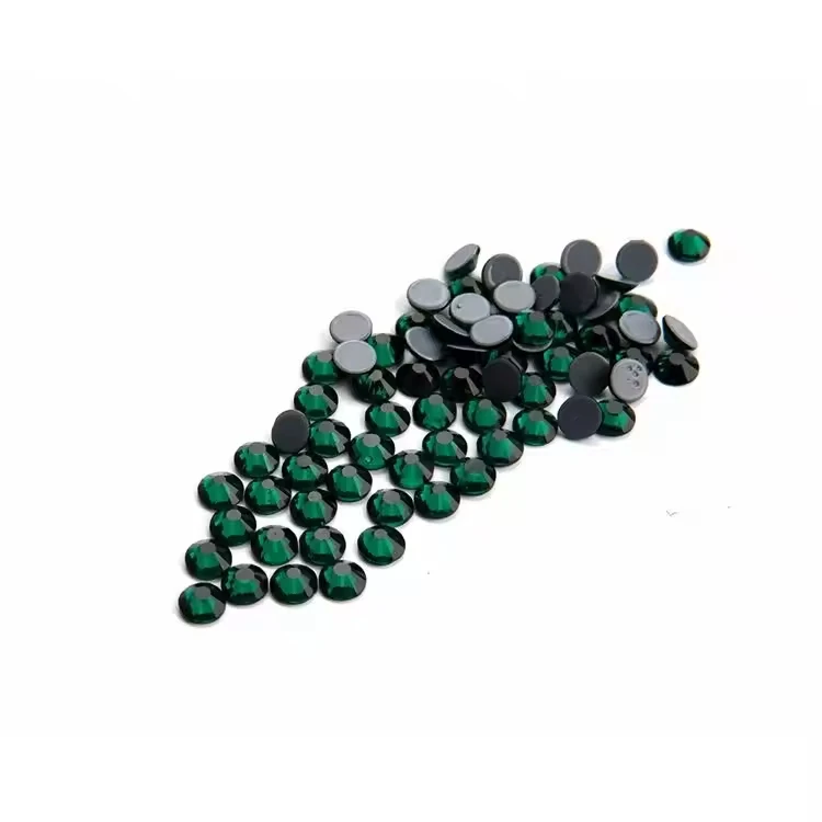 Honor of Crystal Low Price Factory Colors Round Shape Glass Crystal Ss10 Hot Fix Transfer Rhinestone
