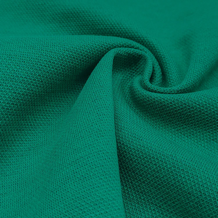 High Quality Breathable Solid 55 Cotton 45 polyester Material Knitted French Pique Fabric For Clothing