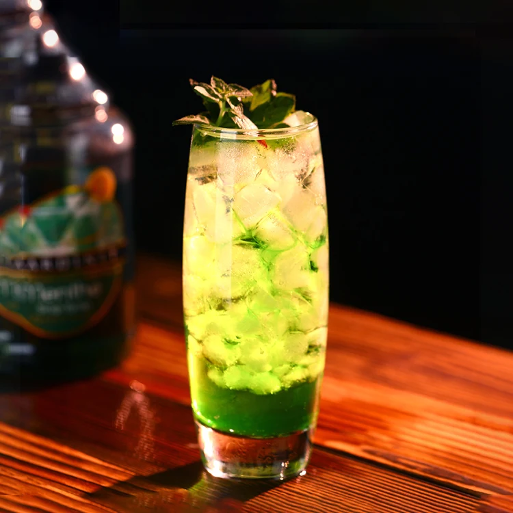 Clear 10oz Highball Glasses Cocktail Glass Tumbler for Mojito and Tom Collins