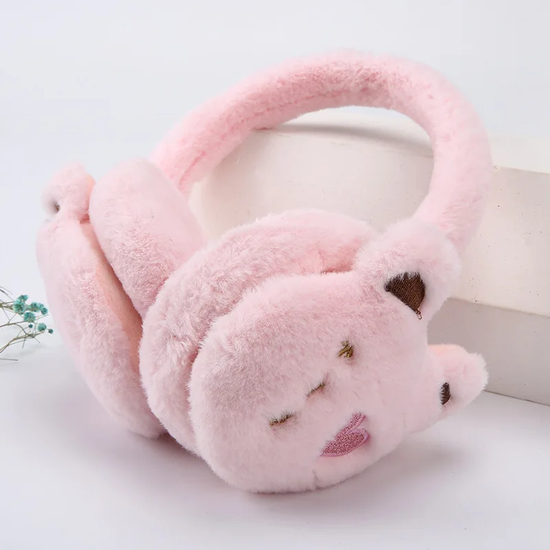 Складные наушники в форме сердца защищают от ветра зимние осенние из искусственного меха