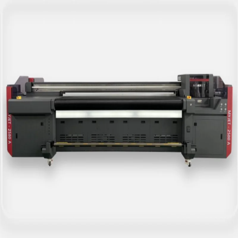 Гибридный УФ-принтер 2580 Myjet с головкой Ricoh Gen5 тиснение белыми чернилами 2 5 м цифровая струйная печатная машина
