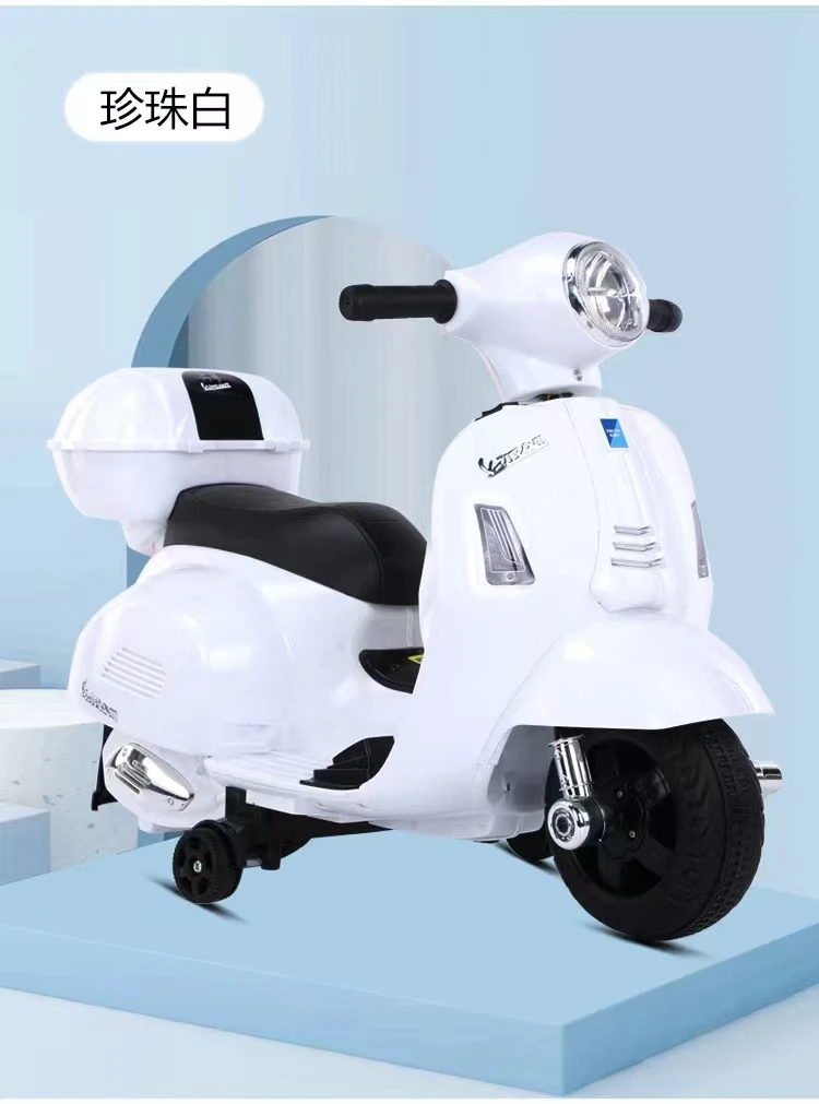 kids ride on electric cars toy for wholesale new model mini vespa GTS 6V baby ride on motorcycle