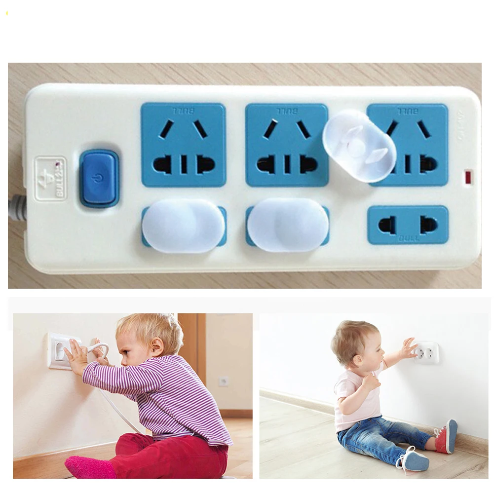 Baby proofing thin kids socket protective cover kid power outlet child safety plug electric protector socket cover