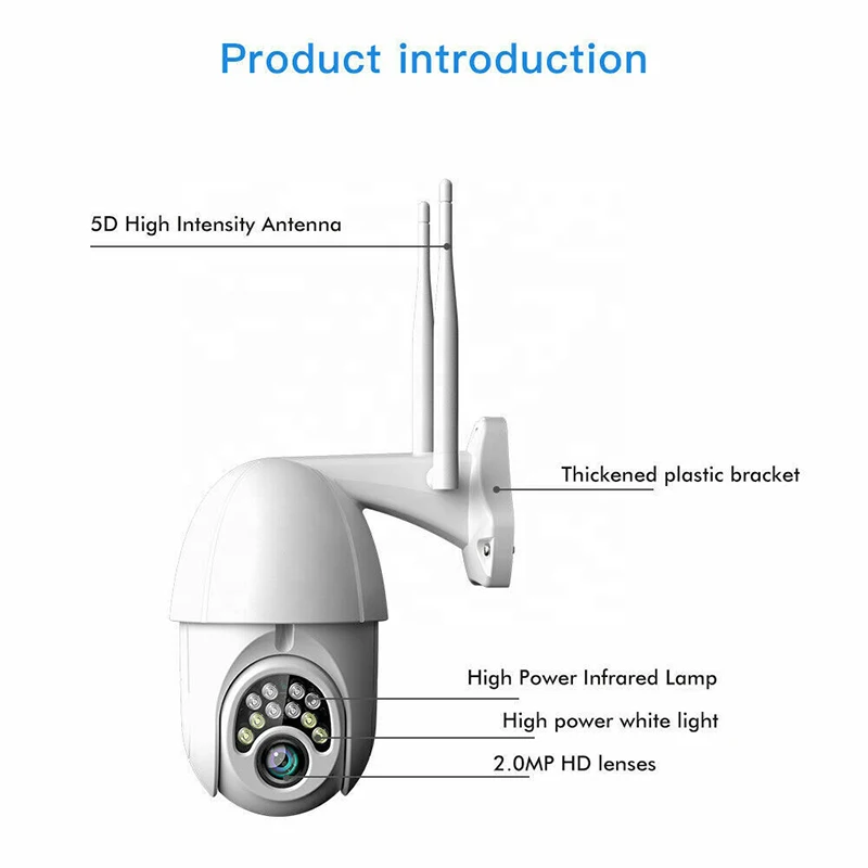 Фабрика OEM V380 Pro отслеживание движения WiFi CCTV IP камера наружная беспроводная безопасности