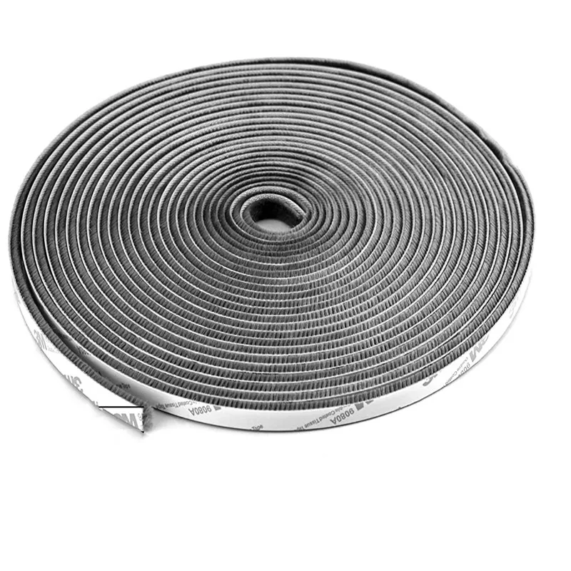 Self Adhesive Wool Pile Anti-Dust Noise Reduction Weatherstripping Door and window Sealing Strip door dust stopper