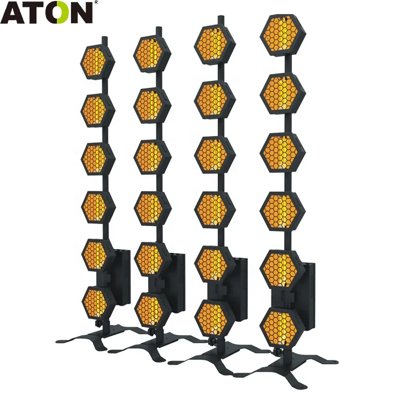 HOT LED retro 6x60W effect lights strobe retro stage lights DJ background light concert wedding event show