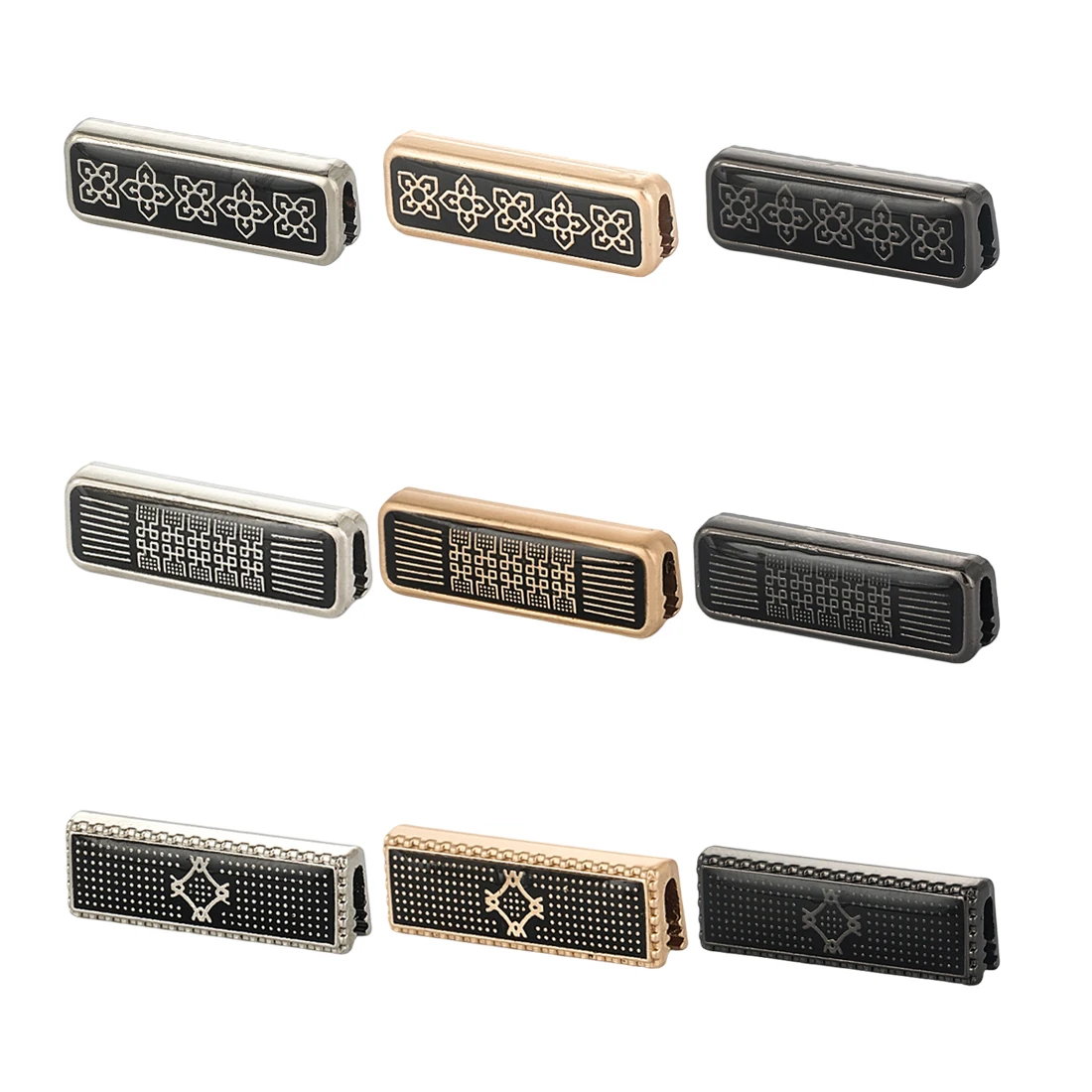 Jinyi Button Custom Logo Pattern Muslim Garments Clothes Kurta Metal Decorative Accessories Zinc Alloy Pocket ID Thobe Clips