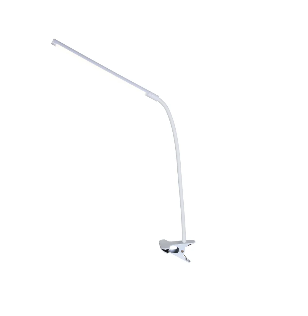 360 градусов вращение зажим Светодиодная настольная лампа с мягкой трубкой и универсальным рулевым управлением