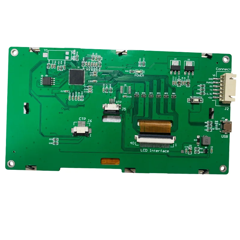 UART/TTL 5.0 HMI TFT Uart Display Module 800*480 LCD Smart UART Serial LCD Display