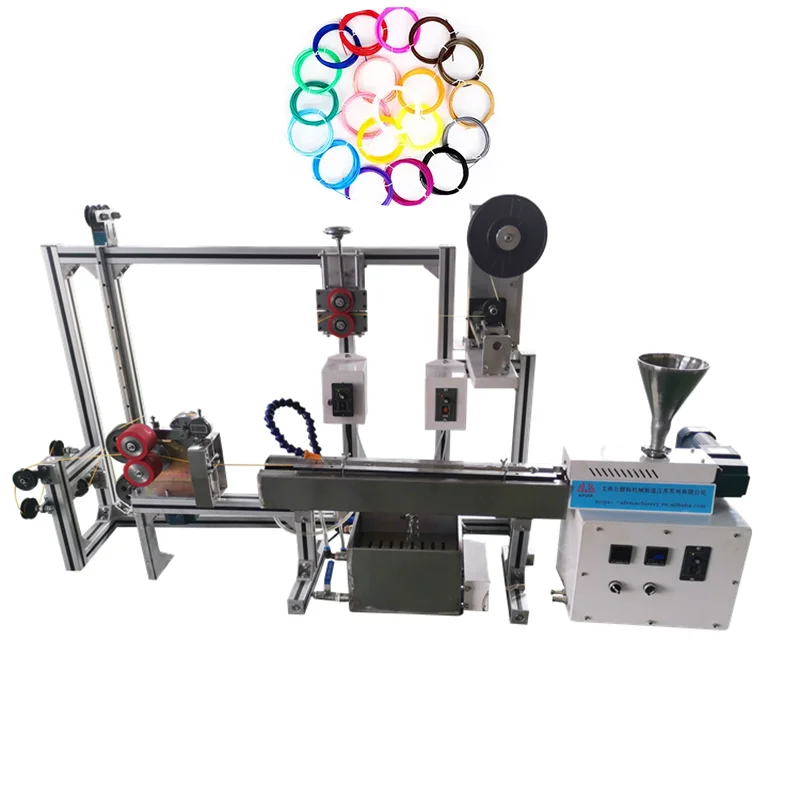 High precision 3d printing filament extruder lab/extrusion line