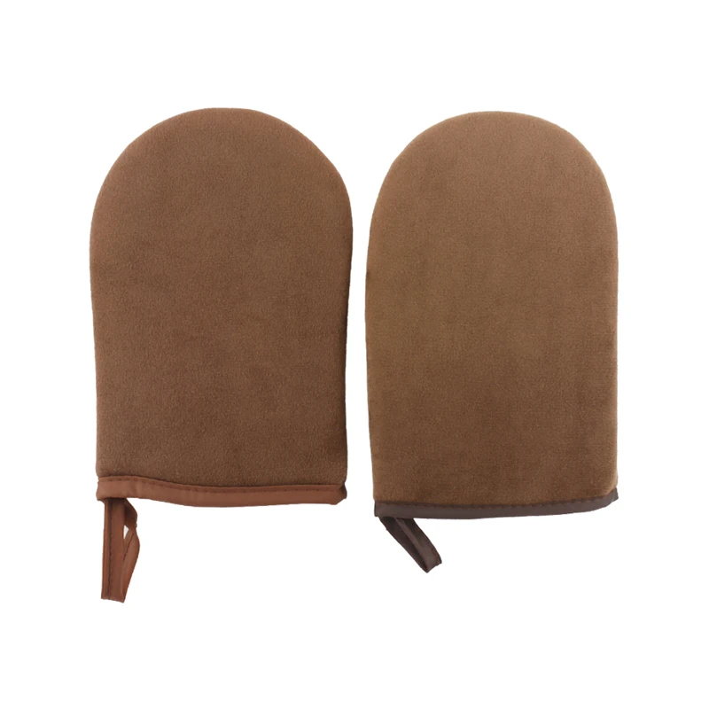 Washable And Reusable Bronzing Tanning Applicator Gloves Super Soft Velour Self Tanning Applicator Mitt