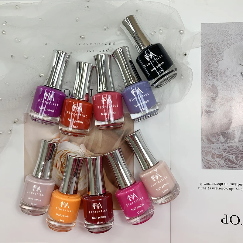 New Trend Waterproof Long Lasting Enamel Non Toxic Organic Kids Women Halal Private Label Nail Polish Color
