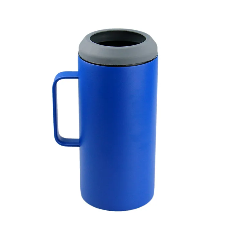 steel skinny can cooler vacuum beverage holder stainless steel beer bottle holder with handle