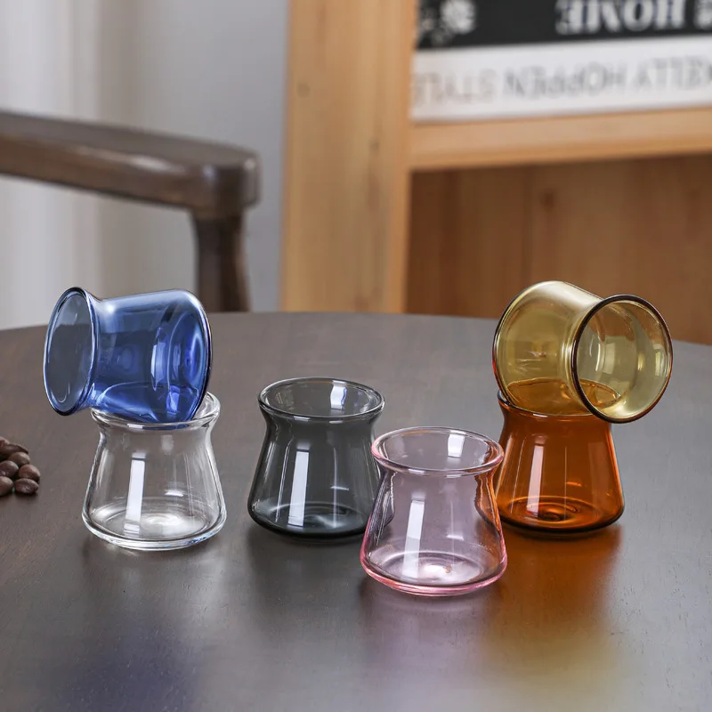 Mini Glass Coffee & Tea Mug Cappuccino Latte Cup Elegant Coffee Cup for Hot Beverages