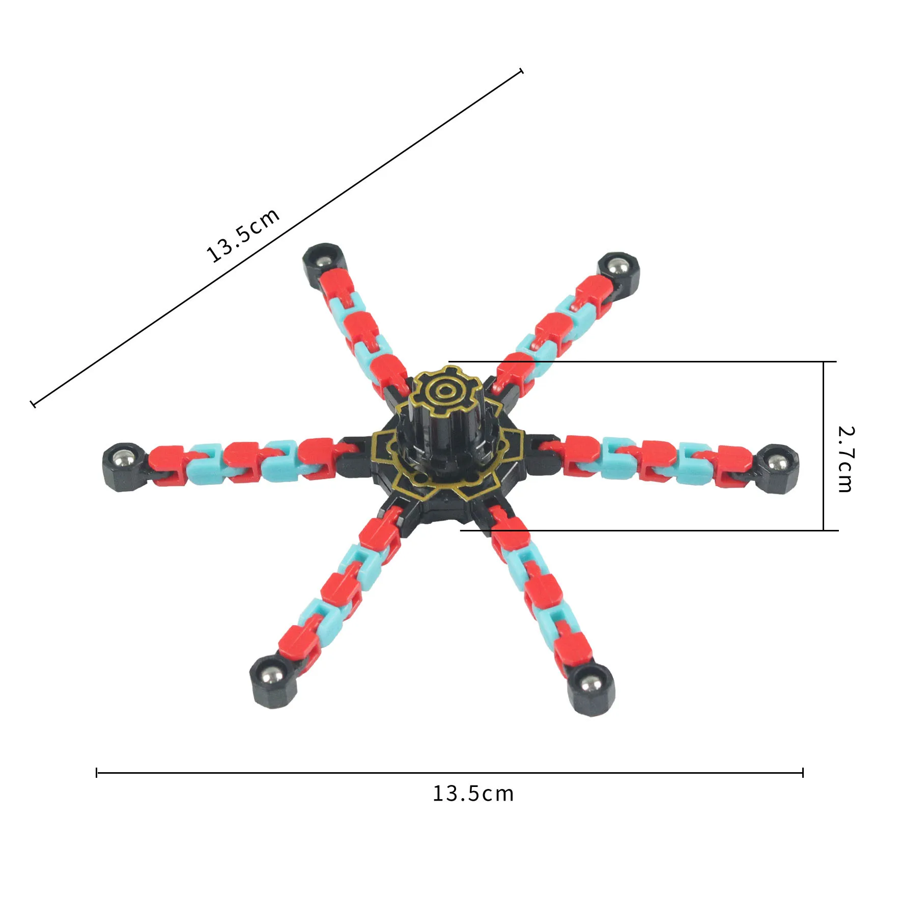 Kids Other Educational Toys Transformable Mechanical Fingertip Gyro Spinner Deformed Fidget Finger Chain Robot Toy Spinners