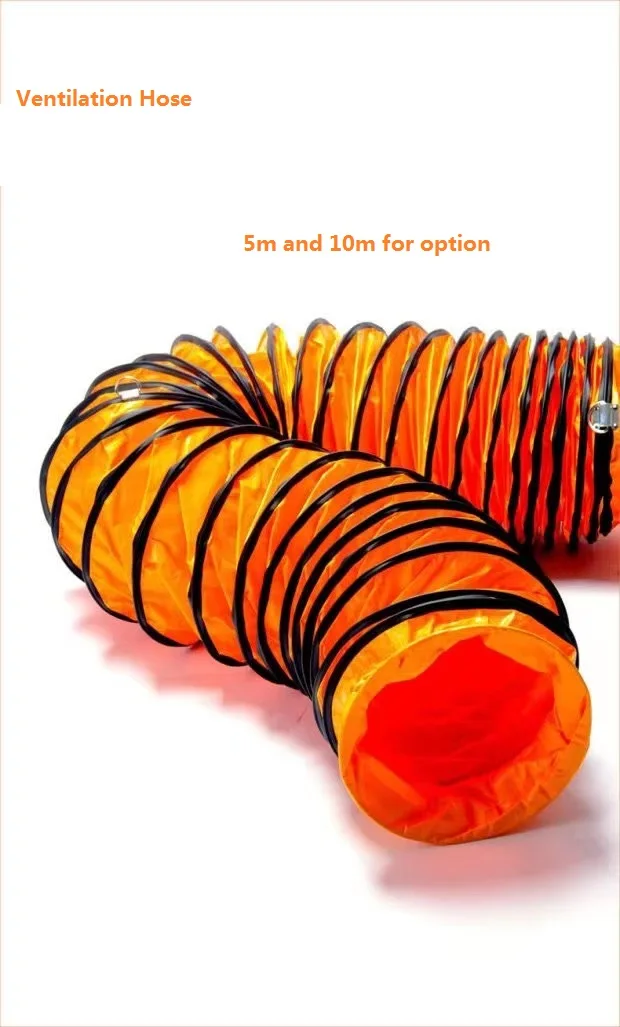 110V/220V Duct Type Portable Ventilation Fan Smoke Exhaust  Duct Axial Fan