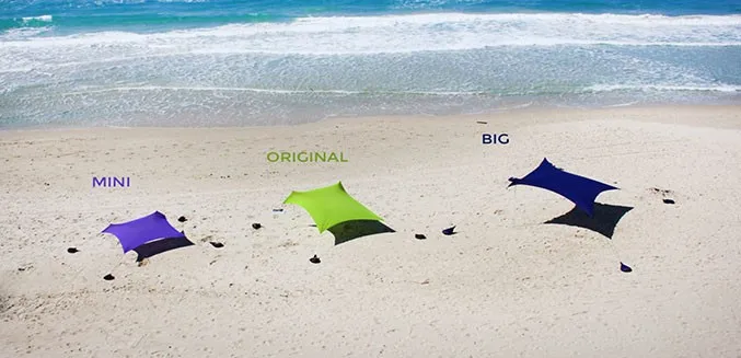 2023 Роскошная легкая в установке Высококачественная эластичная Пляжная палатка из микроткани