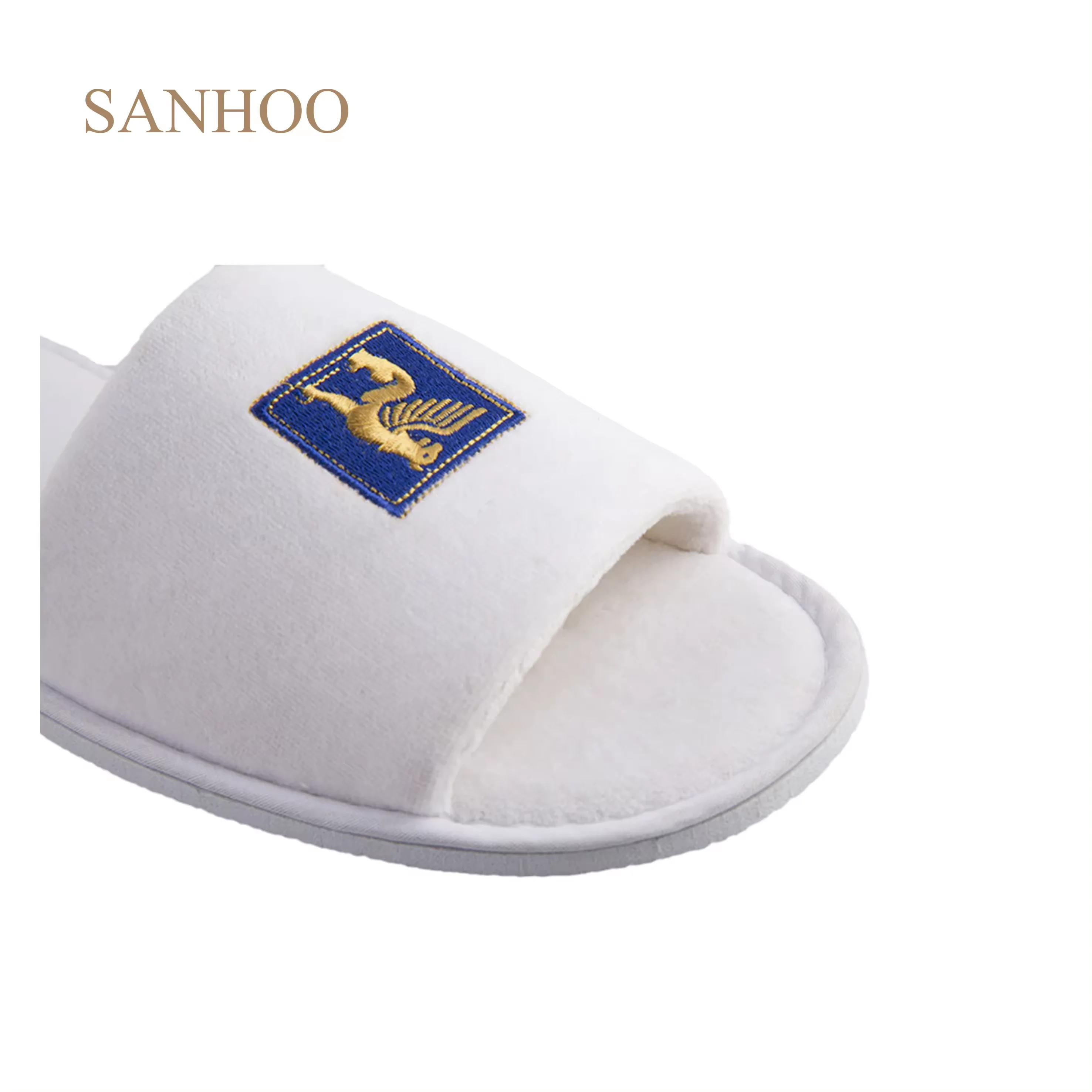 SANHOO Panic Buying Hotel Slippers Embroidery Logo EVA Sole Slippers Comfortable Personalized Explosive New Product Slippers