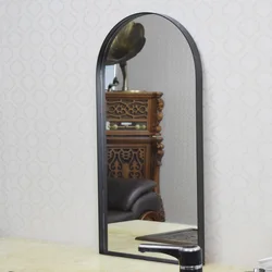 Nordic Wall Hanging Art Mirror Fitting Makeup Bathroom Vanity Mirror Wall-Mounted Bathroom Entrance Decorative Mirror