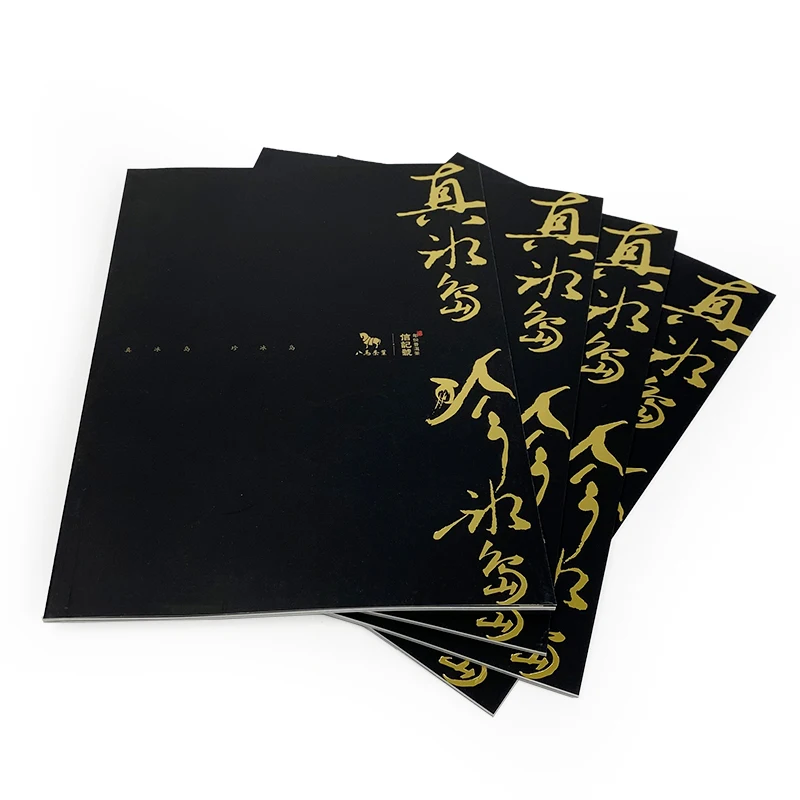Hot Foil Stamping books print custom holographic/gold/silver foil book printing coated papersoft cover book printing