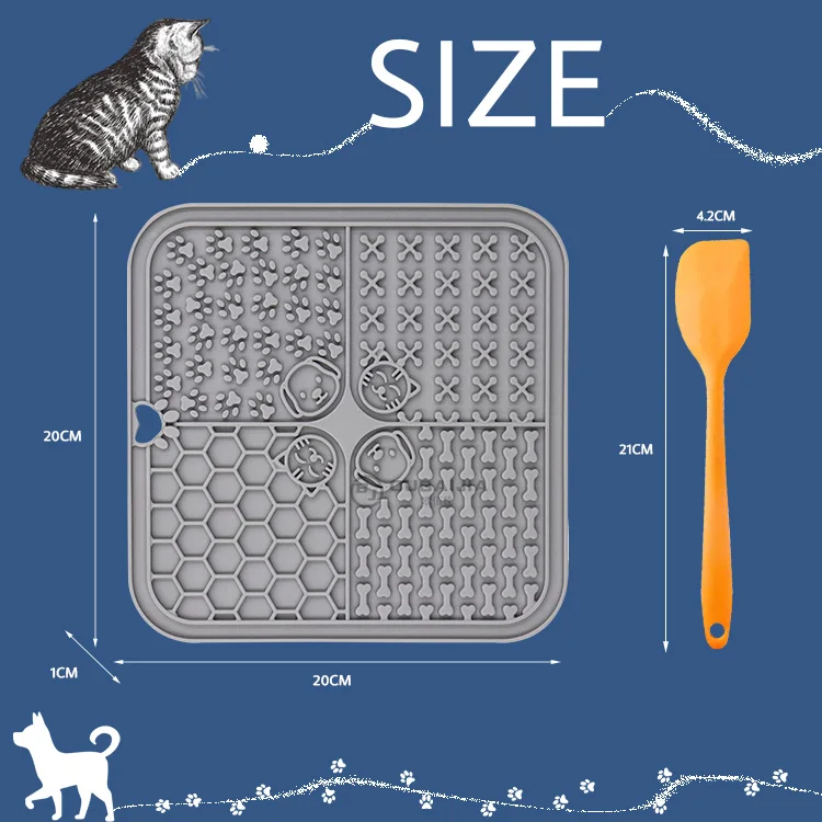 OBJ can be customized explosive cat and dog licking mat Slow eating mat can be customized different patterns of pet suction cups