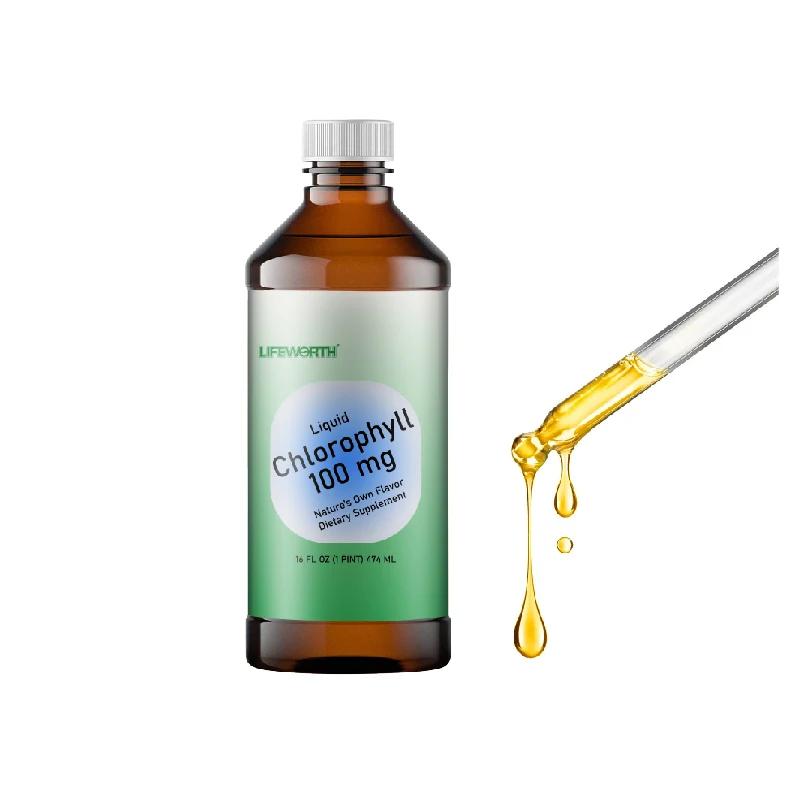 LIFEWORTH Nutritional Drink Dietary Supplement Liquid Organic Chlorophyll Drops