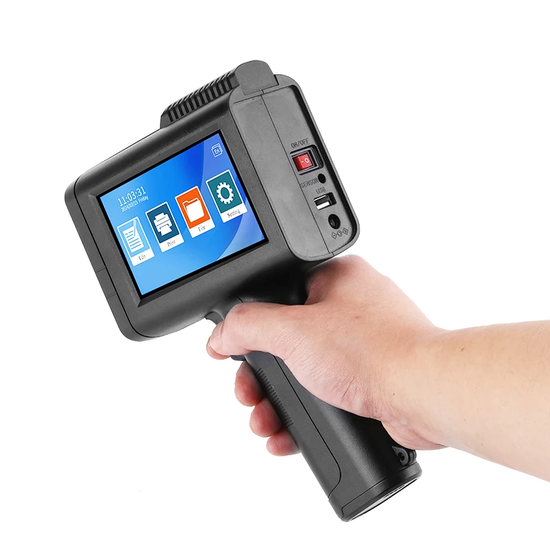 Handheld Inkjet Printer Print Dimension 12.7 mm Height Color & Page Single Color Printer