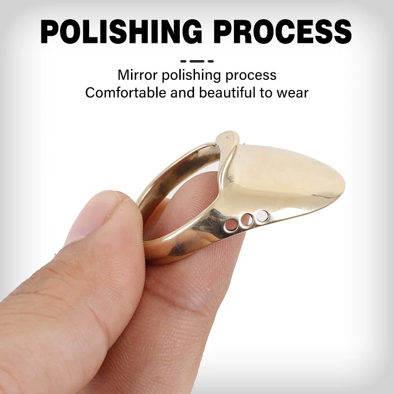 SPG Archery Finger Guard Bow And Arrow Set Hunting Traditional Mongolian Recurve Bow Brass Accessories Protective Equipment