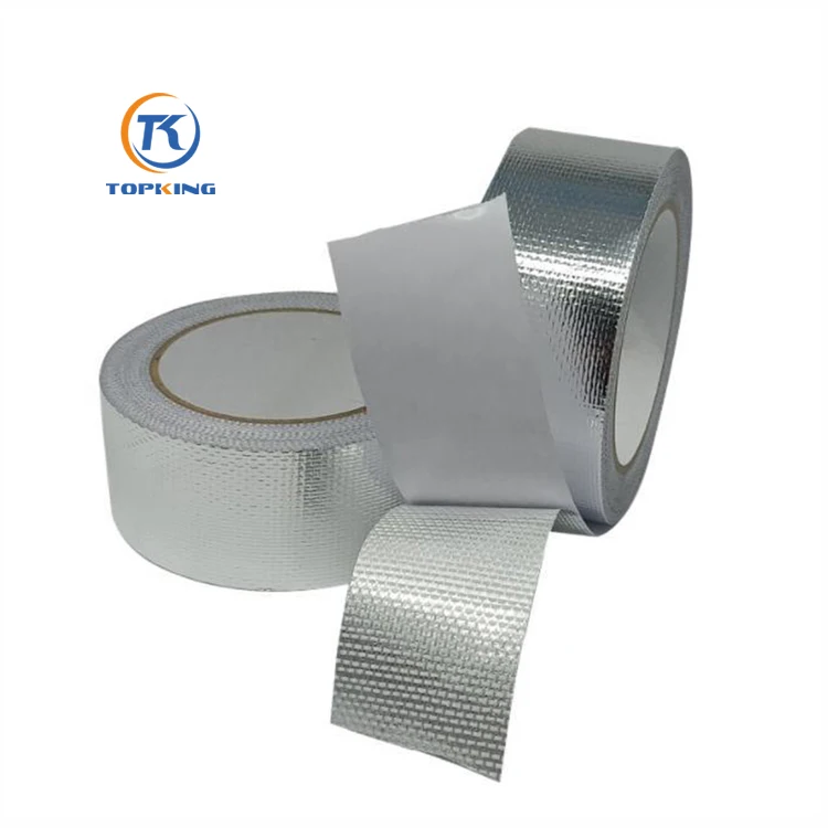 Wholesale Waterproof Fiberglass Tape Aluminum Foil Tape High Temperature Resistance Tape for Air Conditioning Interface Seam