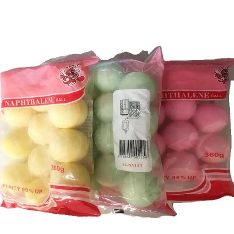 China high quality 360g 99% Moth Balls Pure Refined camphor and naphthalene