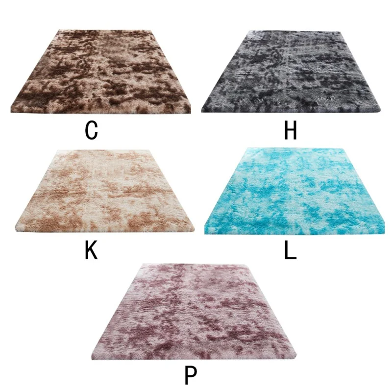 Long Plush Area Rug Soft Fake Fur Washable Non-Slip Decorative Floor Mat For Living Room Bedroom Playing Room