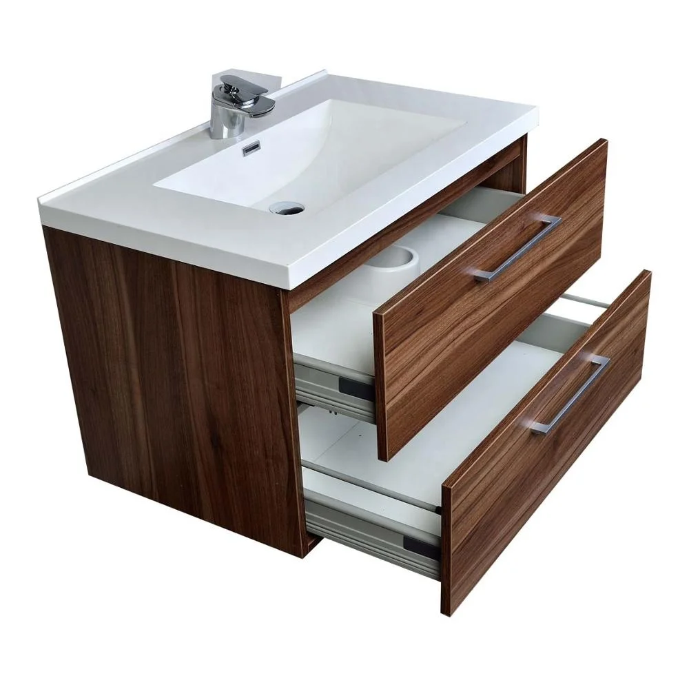 Hot sale laminate bathroom furniture ready made wall hanging bathroom cabinet wooden design