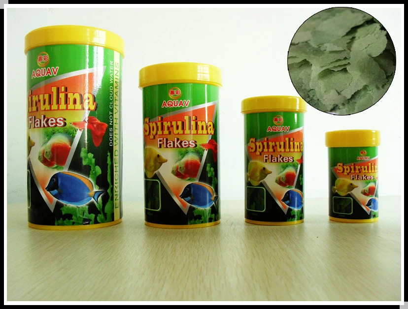 Support customized high-nutrient and high-protein spirulina flakes to promote the rapid growth of fish