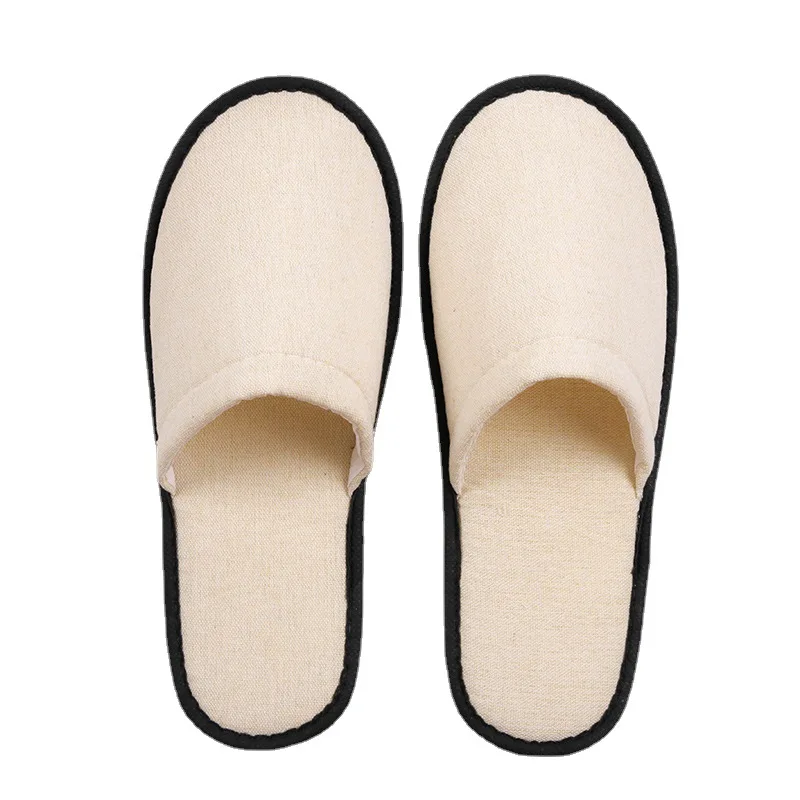Luxury Bulk Cotton And Linen Hotel Amenities Eco Friendly Slipper