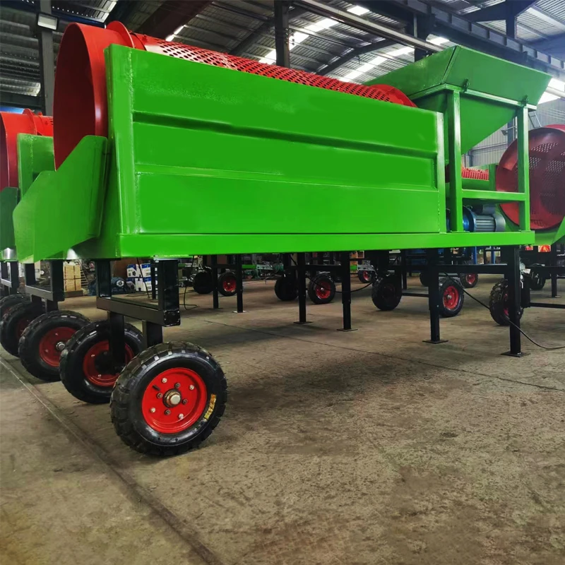Sinolion portable mini steel trommel screen small size trommel for compost small trommel