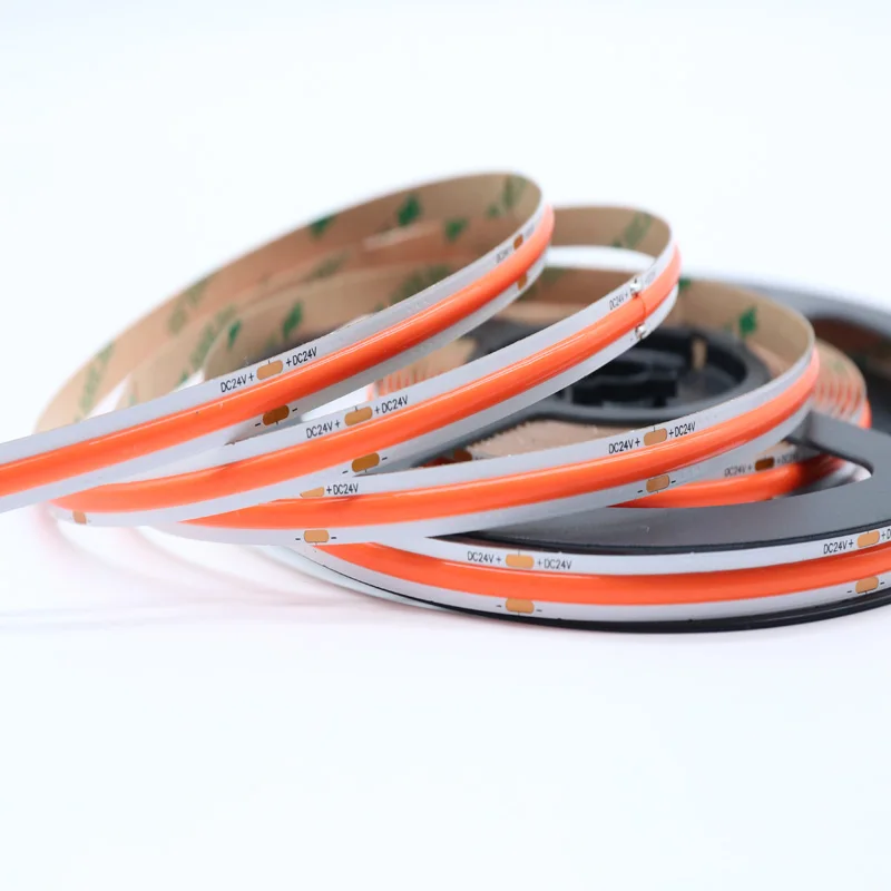 2021 hotsell rgb cob led strip light 4mm 8mm 10mm 8w 14.4w dural color rgb 328 508 528chips cob lightstrips tira led cob ip68