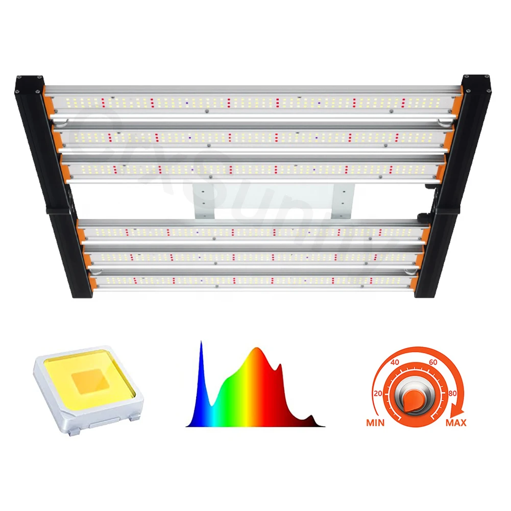 CrxSunny G3000 320 Watts 320W LED Grow Bar Lights Samsung LM281B Deep Red 660 UV IR full spectrum led grow light