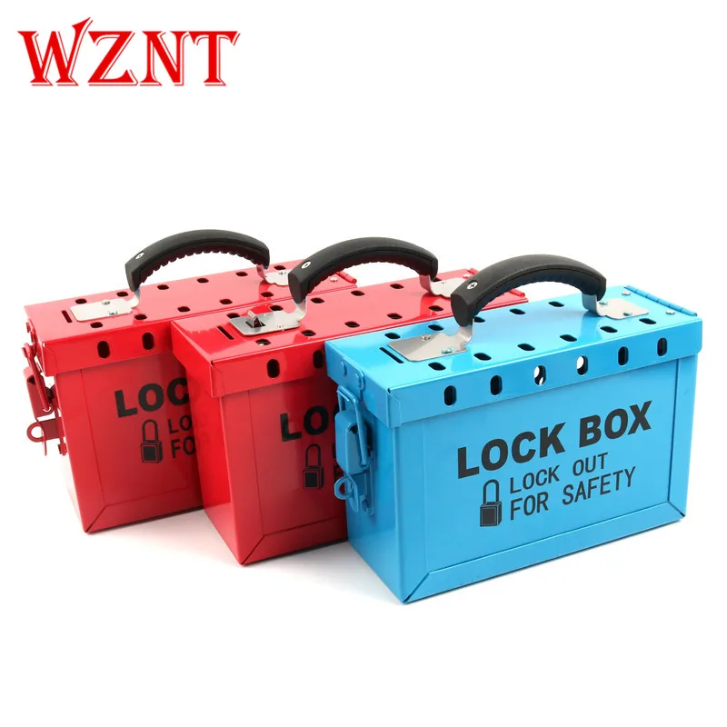 NT-K01 NT-K02 Red  Blue 12 13 Master lock Safety Padlock Metal Lockout Box lockout tagout station