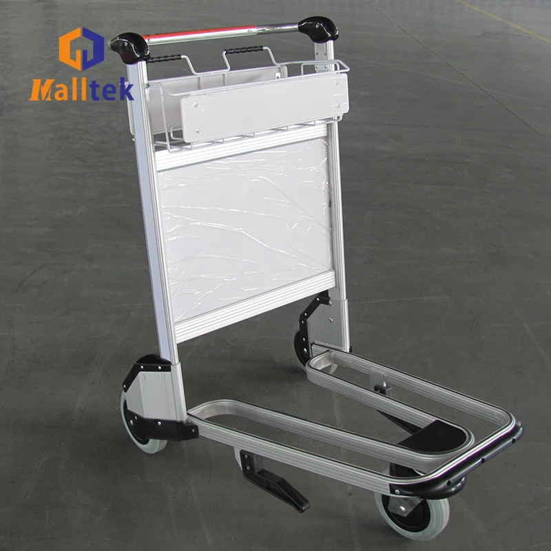 High Quality Stainless Steel Airport Luggage Baggage Trolley