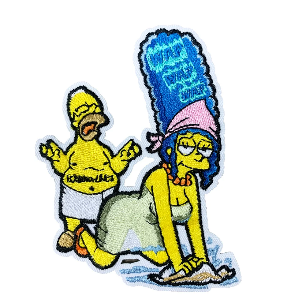 High quality cartoon embroidery patches bird embroidery patches cartoon character embroidery patches