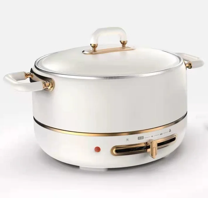 Home appliance hot pot cooker stainless steel cheap price small electronic griddles skillets Electronic hot pot