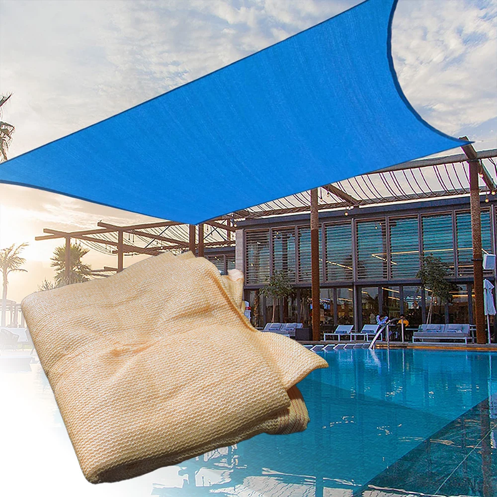 Canvas shade structure retractable sun sail waterproof patio sails