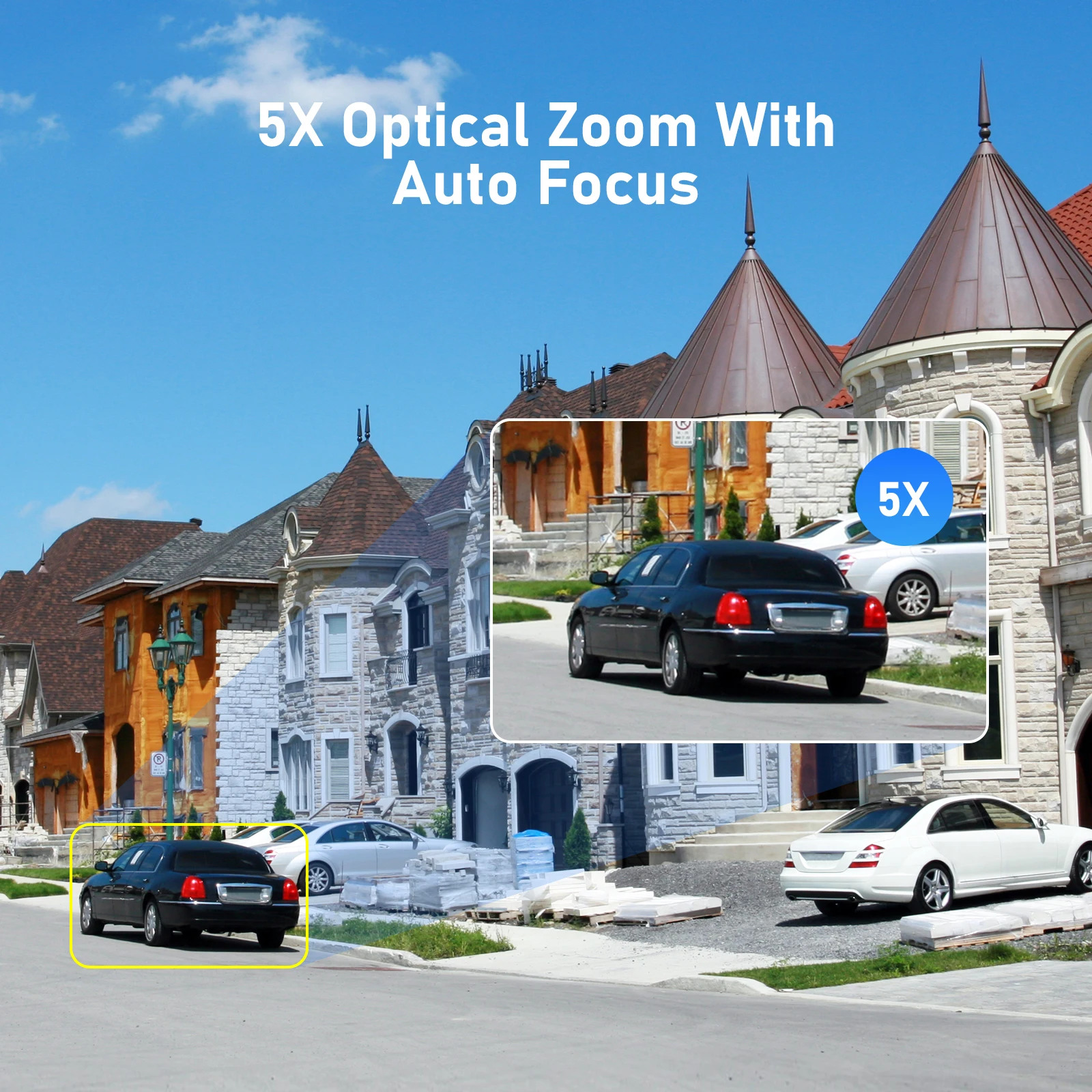 Купольная камера видеонаблюдения JideTech, 5 Мп