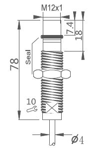 KJT Manufacturers Direct Sale IP67 IP69K  M12 High Pressure  Inductive Proximity Sensor For Industry